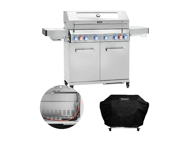 GASGRILL PLATINUM YAMARA 6+2 + Haube
