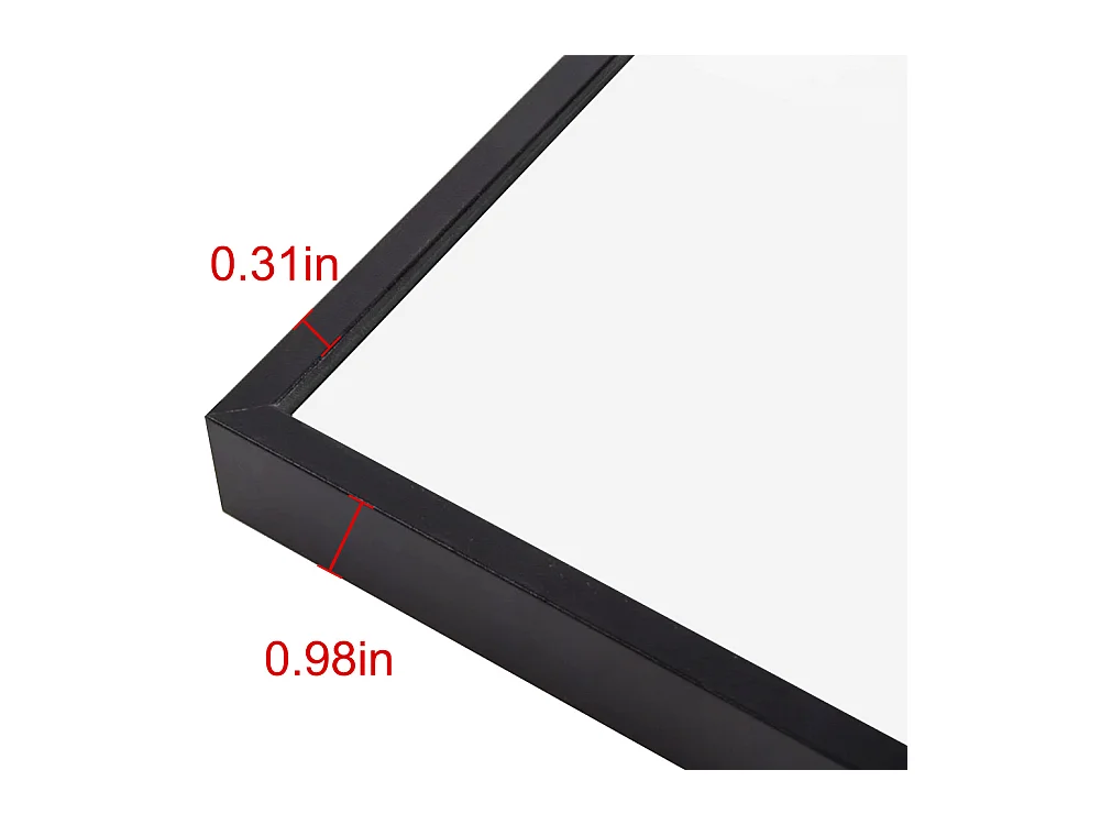 Miroir sur Pied 162x53 cm, Cadre Aluminium Noir, Miroir Mural Moderne à Poser ou Suspendre