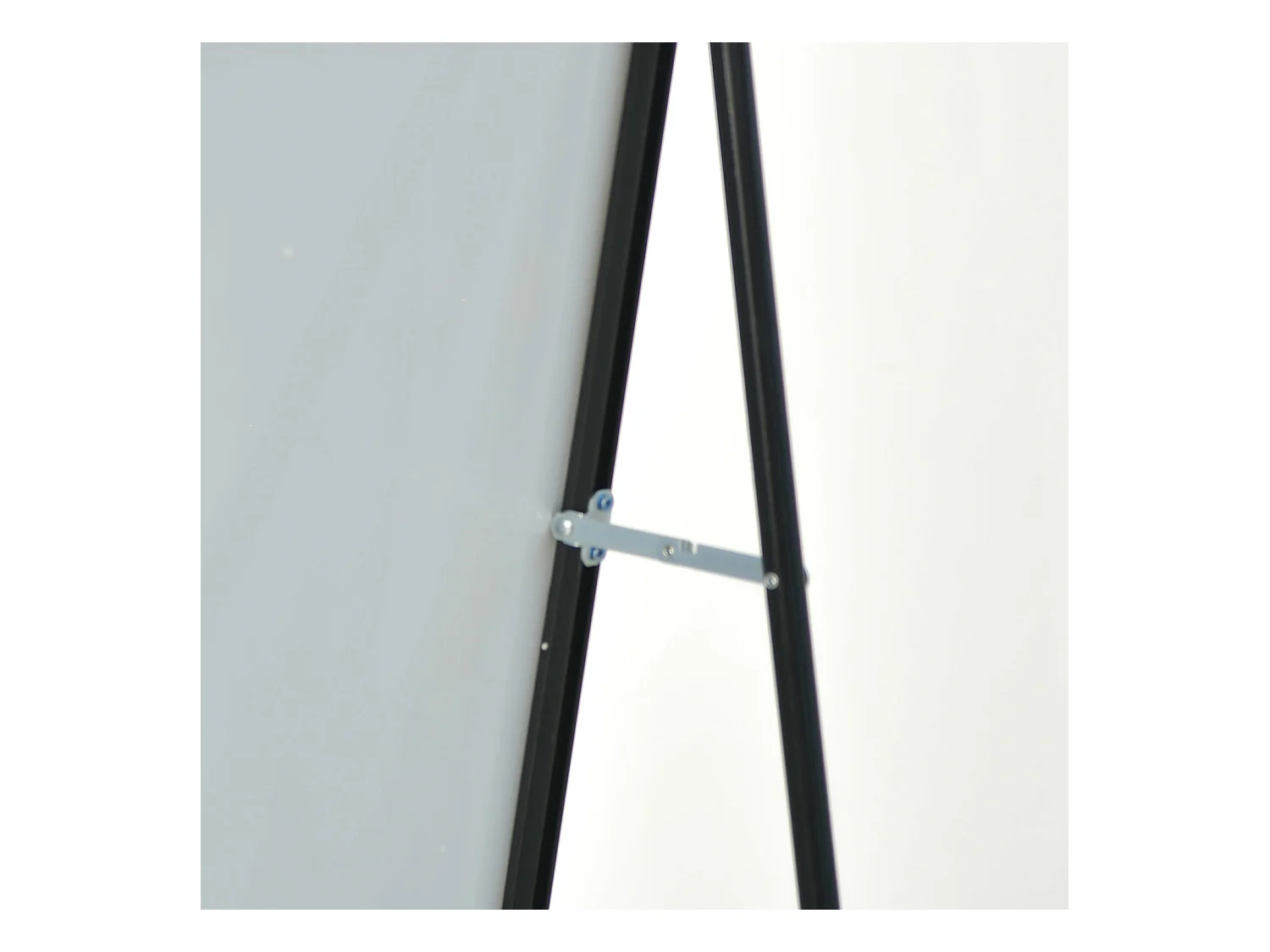 Miroir sur Pied 180x80 cm, Cadre Aluminium Noir, Miroir Mural Moderne à Poser ou Suspendre