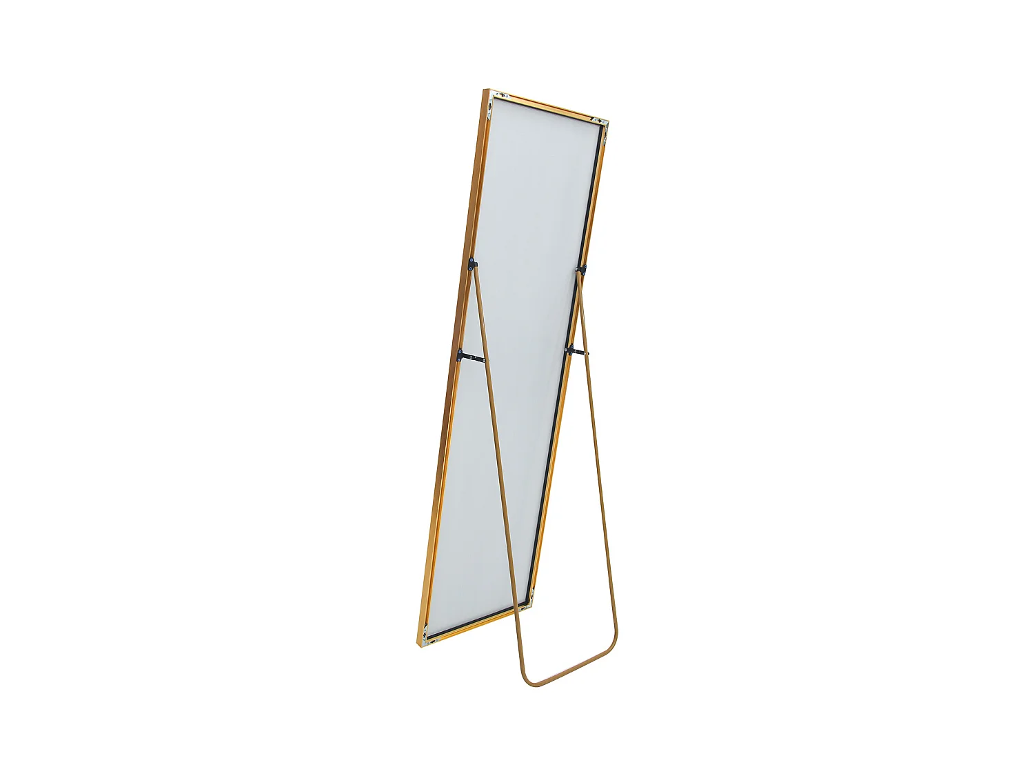 162x53 cm Standspiegel, Gold Aluminiumrahmen, Moderner Wandspiegel zum Stellen oder Aufhängen