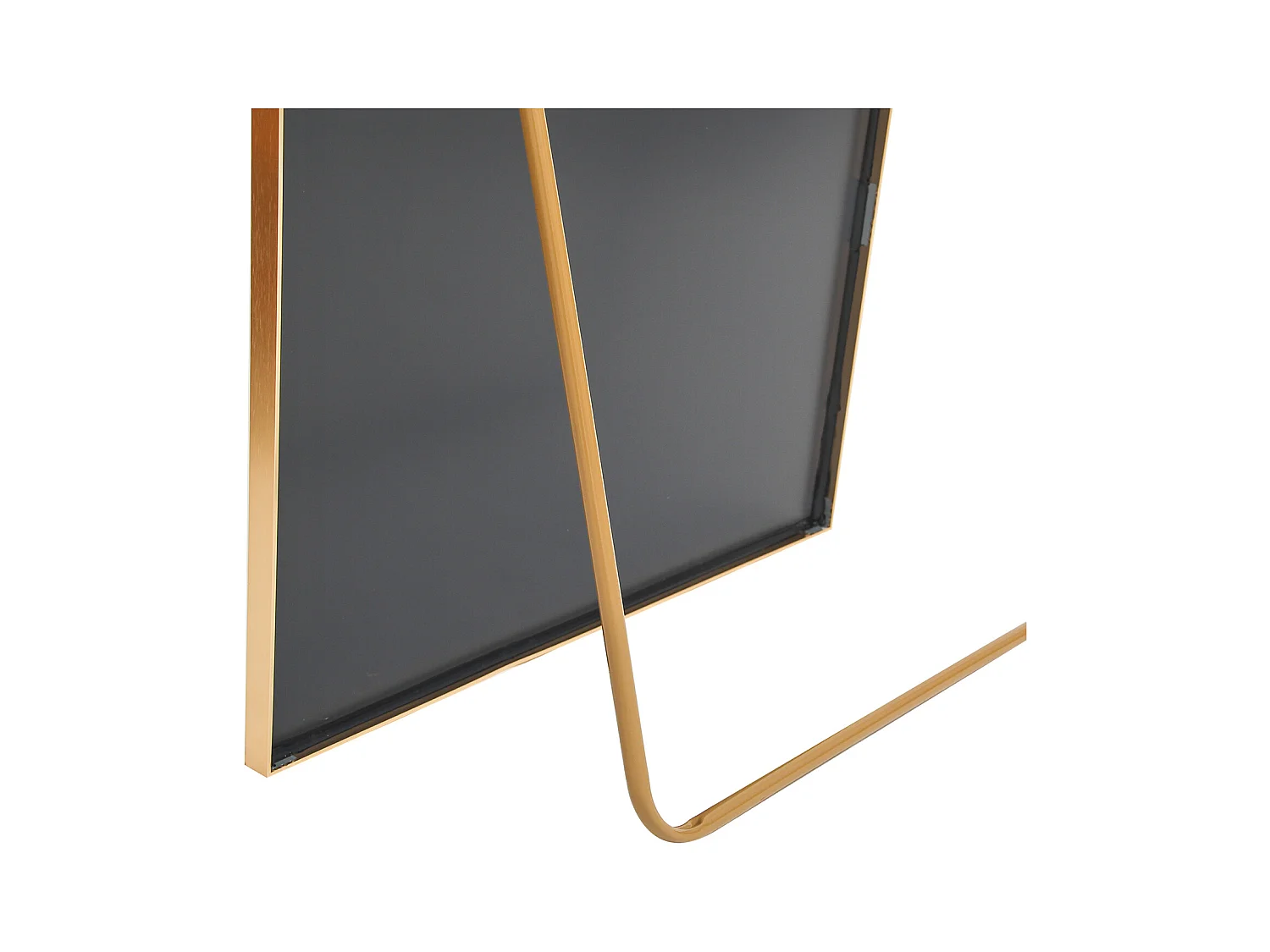 Miroir complet arqué, 180 x 80 cm, pleine longueur, monté au mur, miroir de sol, pour le salon, Doré