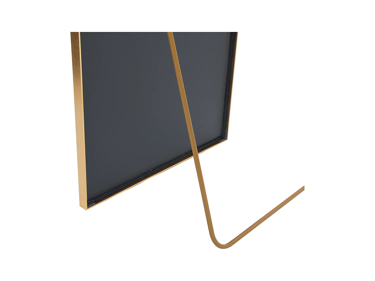 Miroir complet arqué, 162 x 53 cm, pleine longueur, monté au mur, miroir de sol, pour le salon, Doré