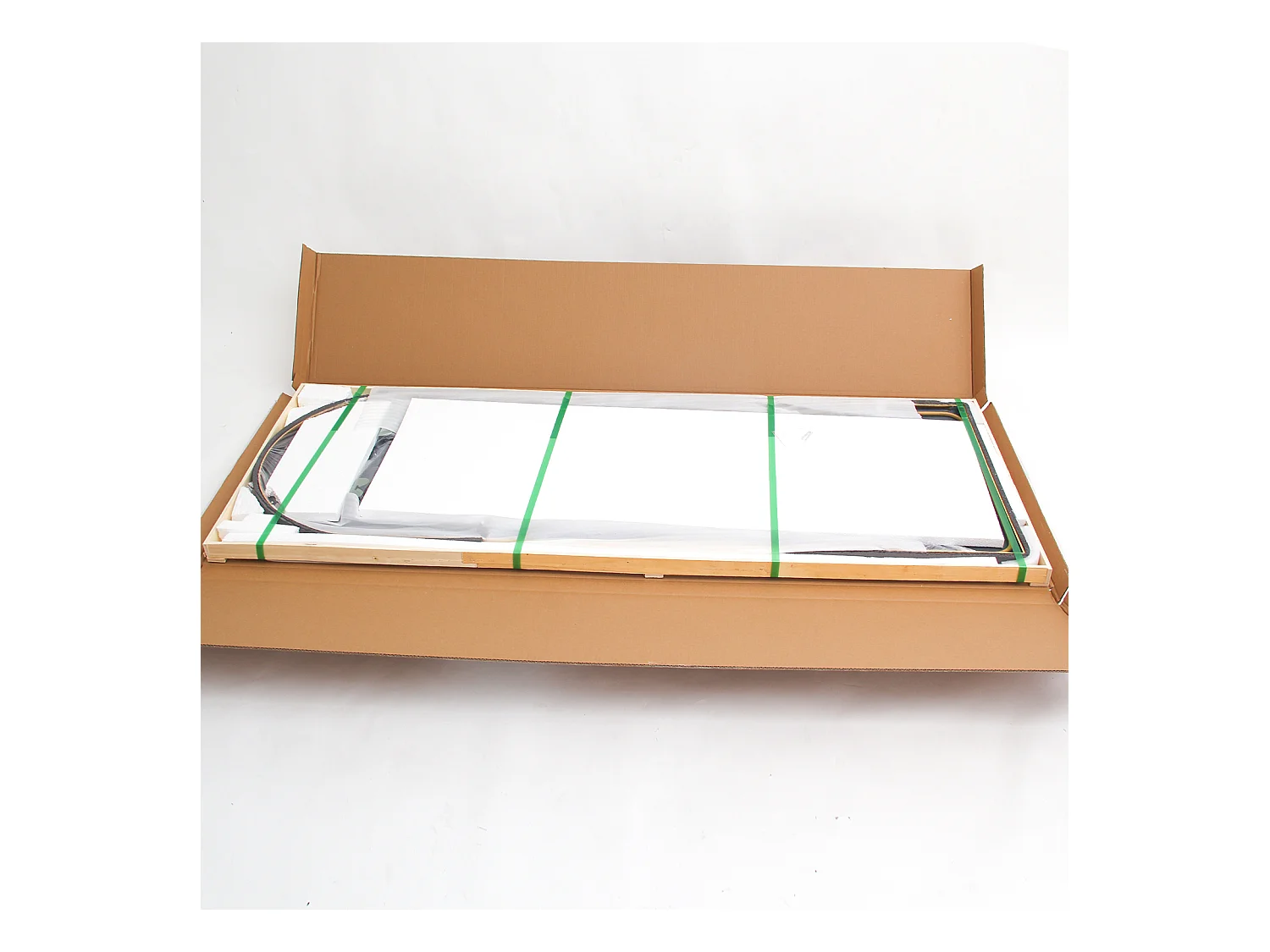 Miroir complet arqué, 162 x 53 cm, pleine longueur, monté au mur, miroir de sol, pour le salon, Doré