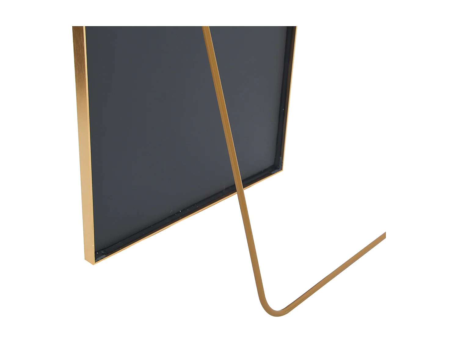 Espejo arqueado de cuerpo entero, 162 x 53 cm, de pared, para salón, dorado