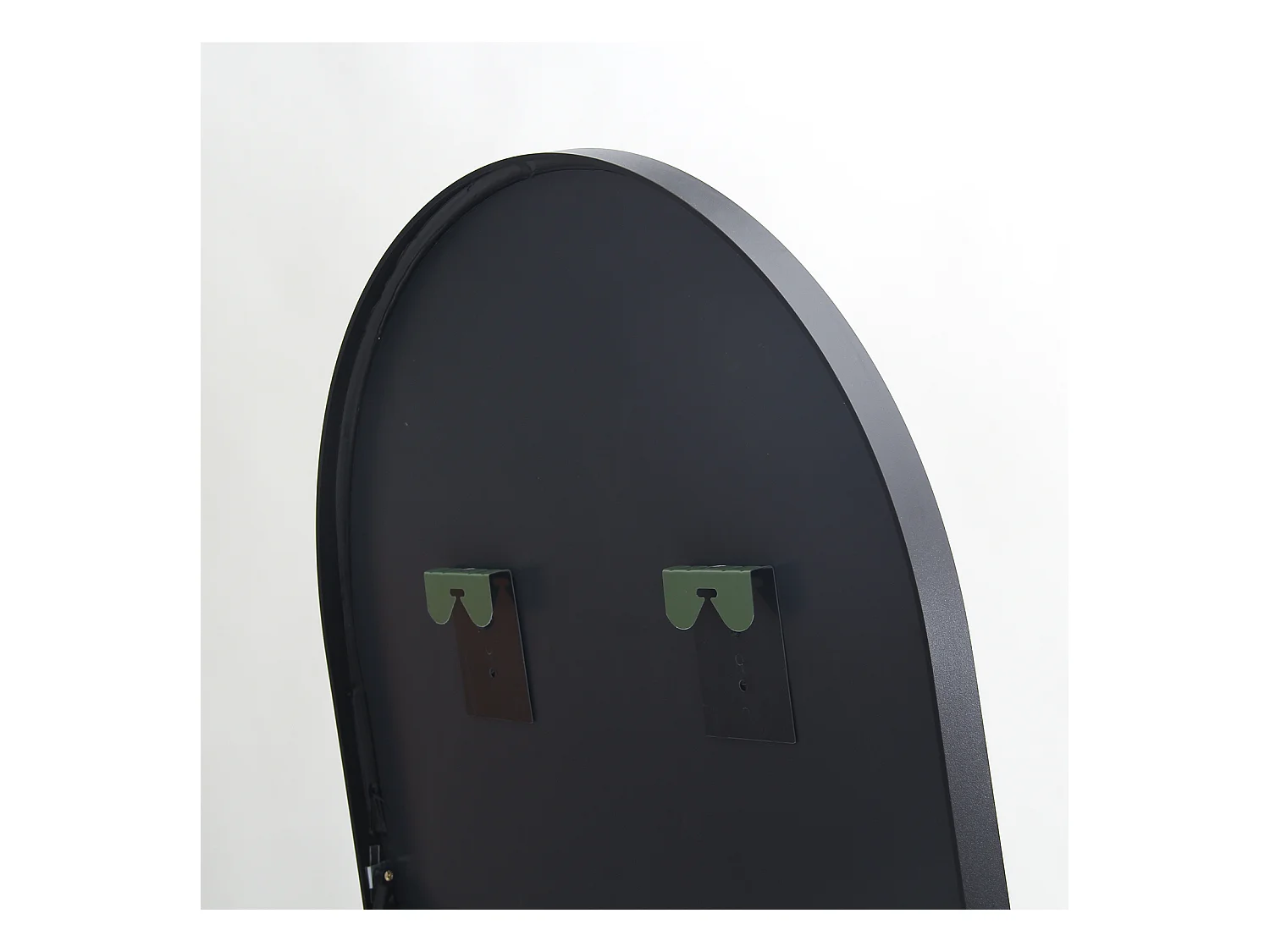 Miroir complet arqué, 162 x 53 cm, pleine longueur, monté au mur, miroir de sol, pour le salon, Noir