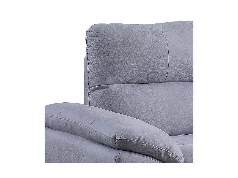 Canapé 3 places Soan simili gris clair