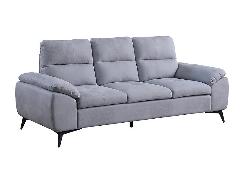 Canapé 3 places Soan simili gris clair