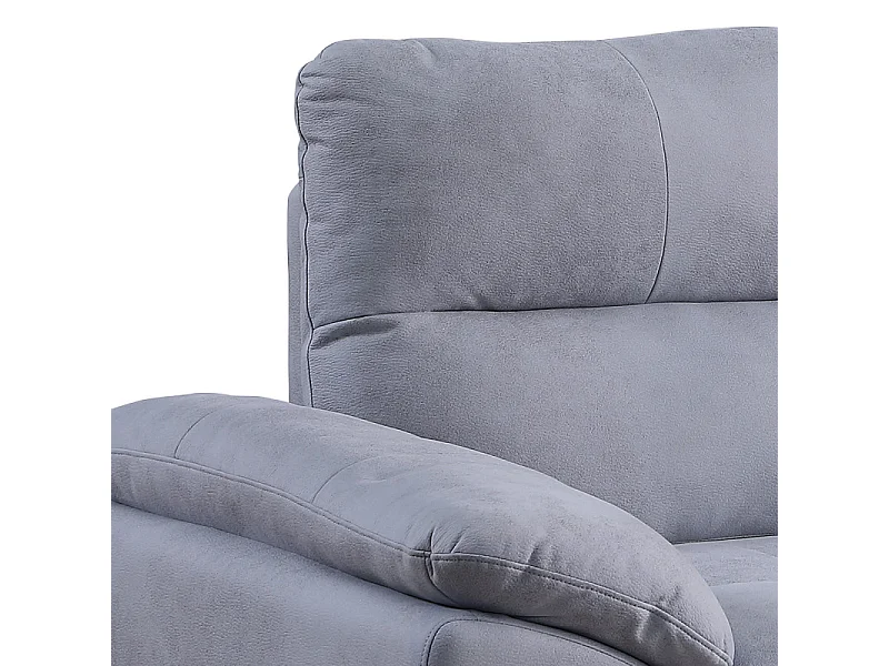 Canapé 2 places Soan simili gris clair