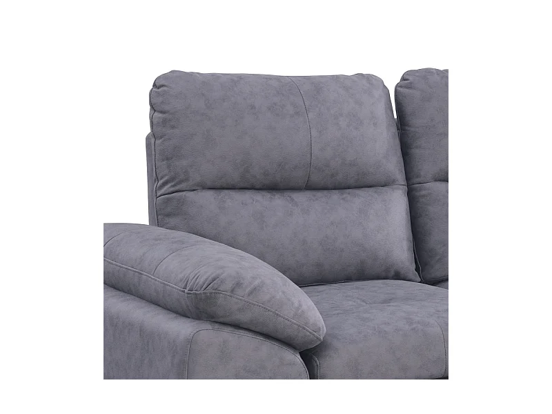 Canapé 3 places Soan simili gris foncé