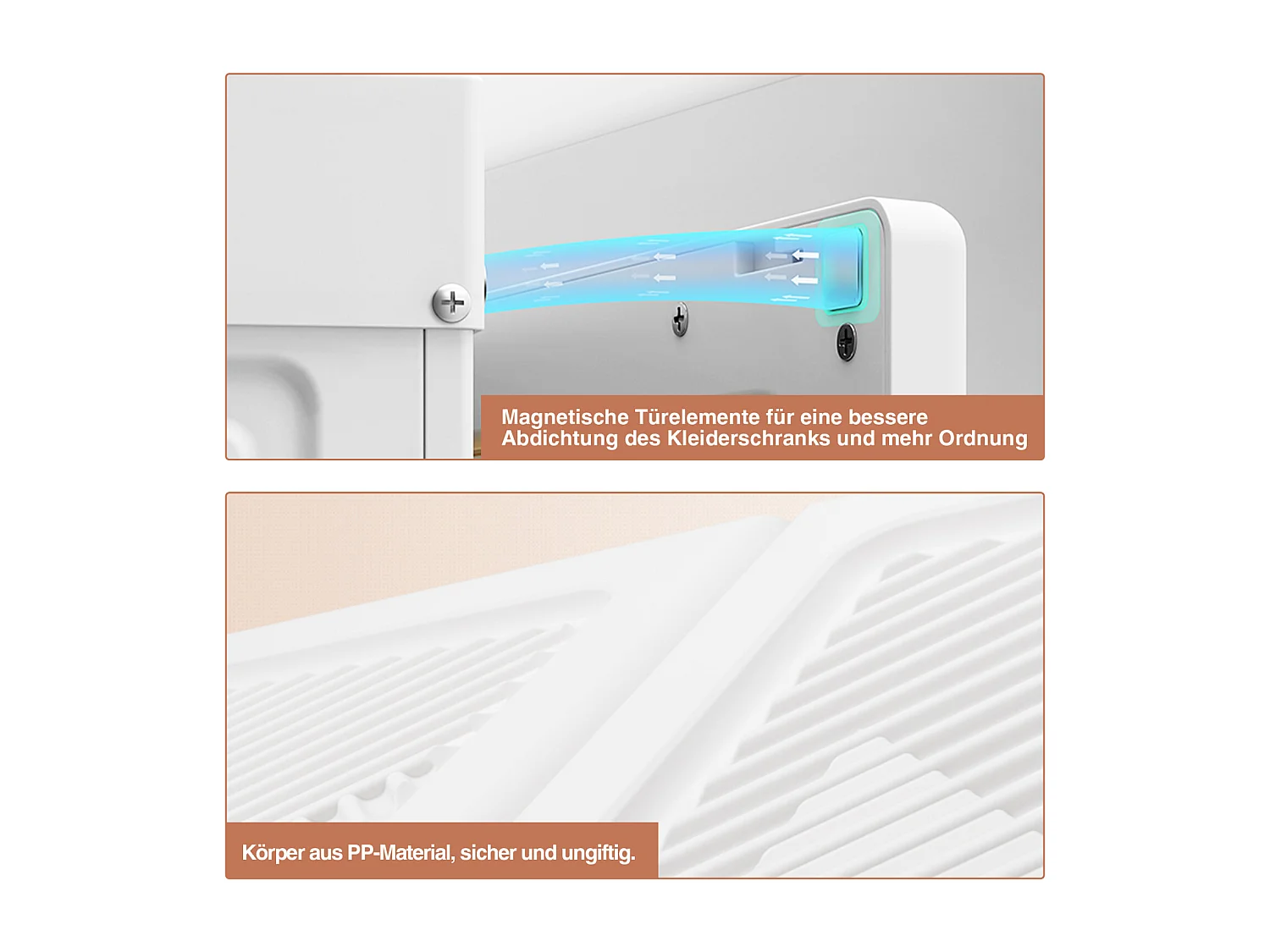 Schlafzimmerschrank, Aufbewahrungsorganisator, Kleidertruhe, Weiß