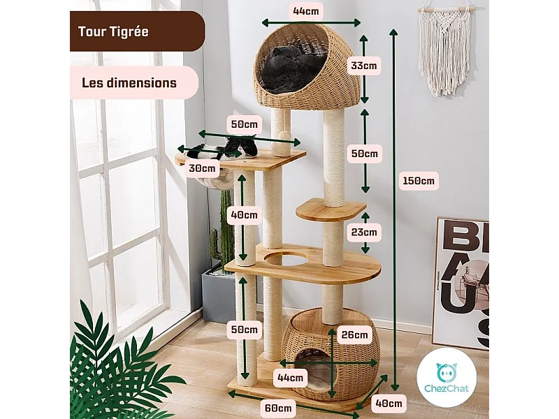 Arbre à Chat - Tour Tigrée