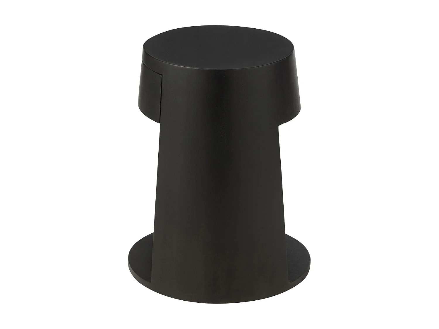 Table de chevet ronde 1 tiroir en manguier - DARWIN