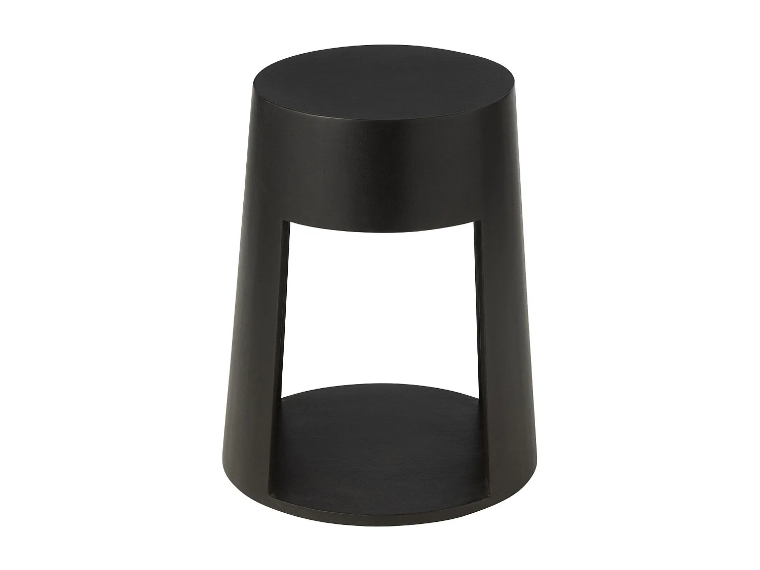 Table de chevet ronde 1 tiroir en manguier - DARWIN