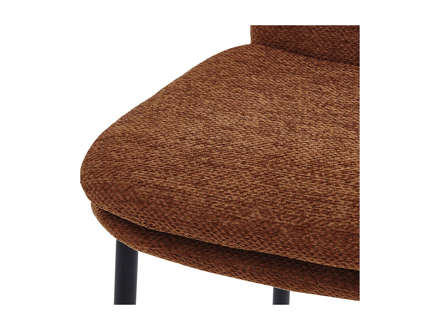 NOLAN-Silla de bar de tela Luxury Terracotta (x2)