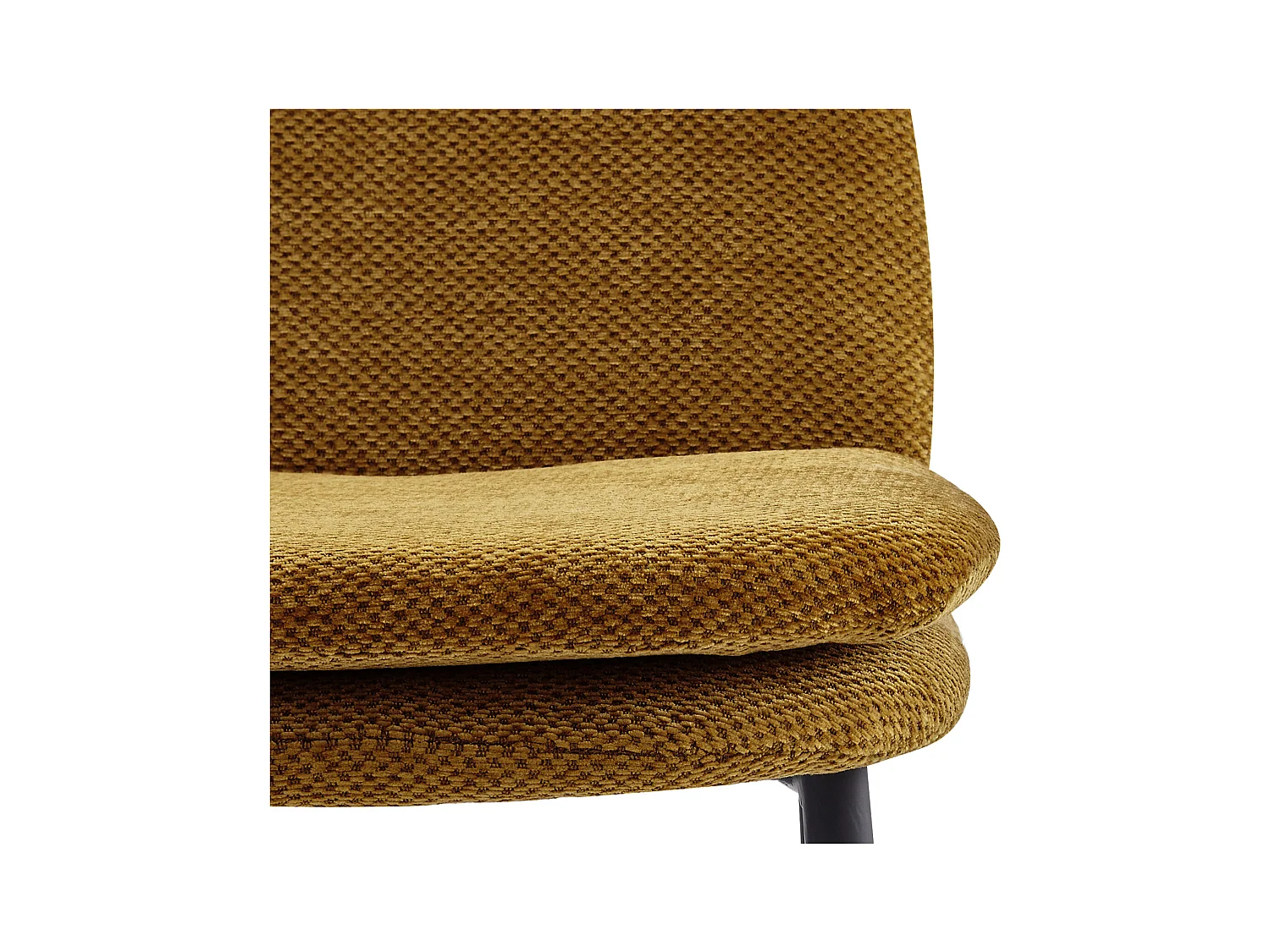 NOLAN-Silla de bar de tela Luxury Mostaza (x2)