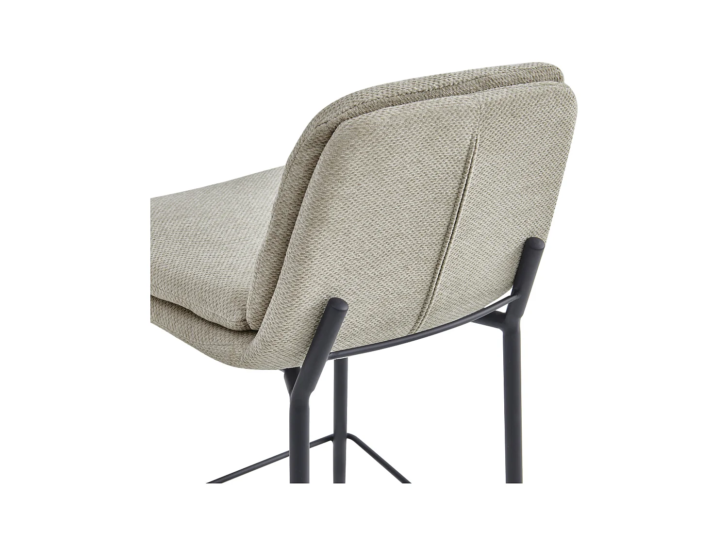 NOLAN-Silla de bar de tela Luxury Beige (x2)