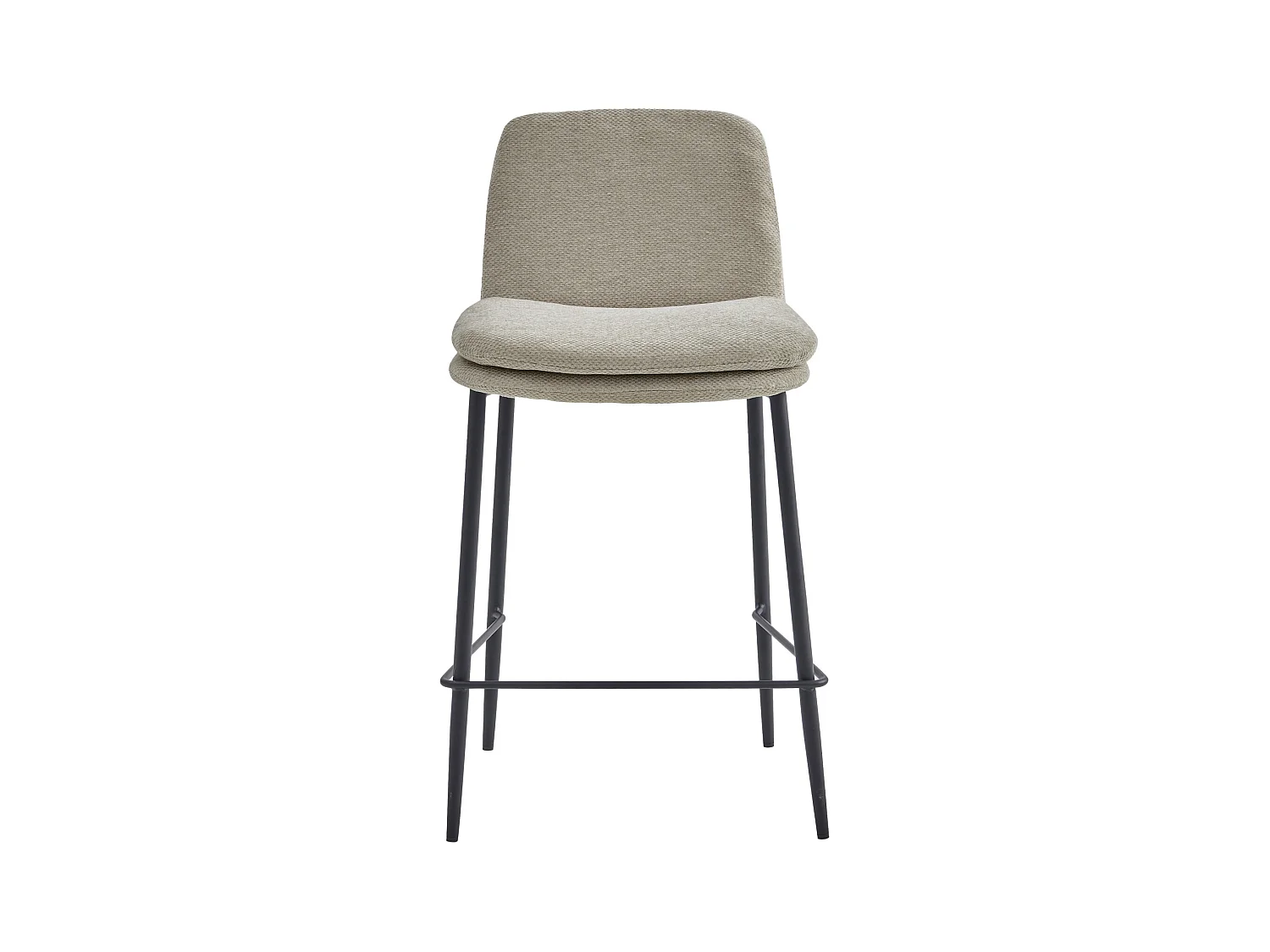 NOLAN-Silla de bar de tela Luxury Beige (x2)