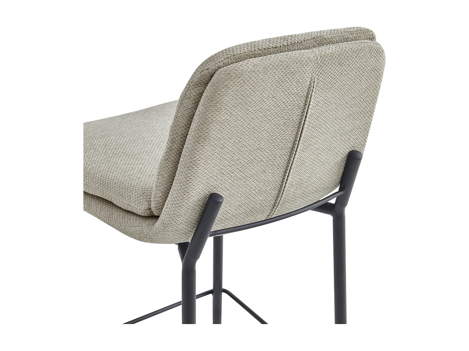 NOLAN-Silla de bar de tela Luxury Beige (x2)