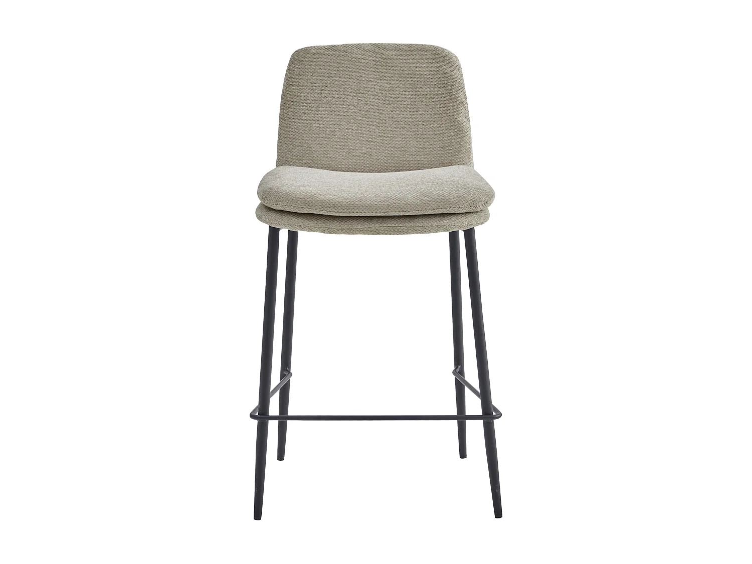 NOLAN-Silla de bar de tela Luxury Beige (x2)