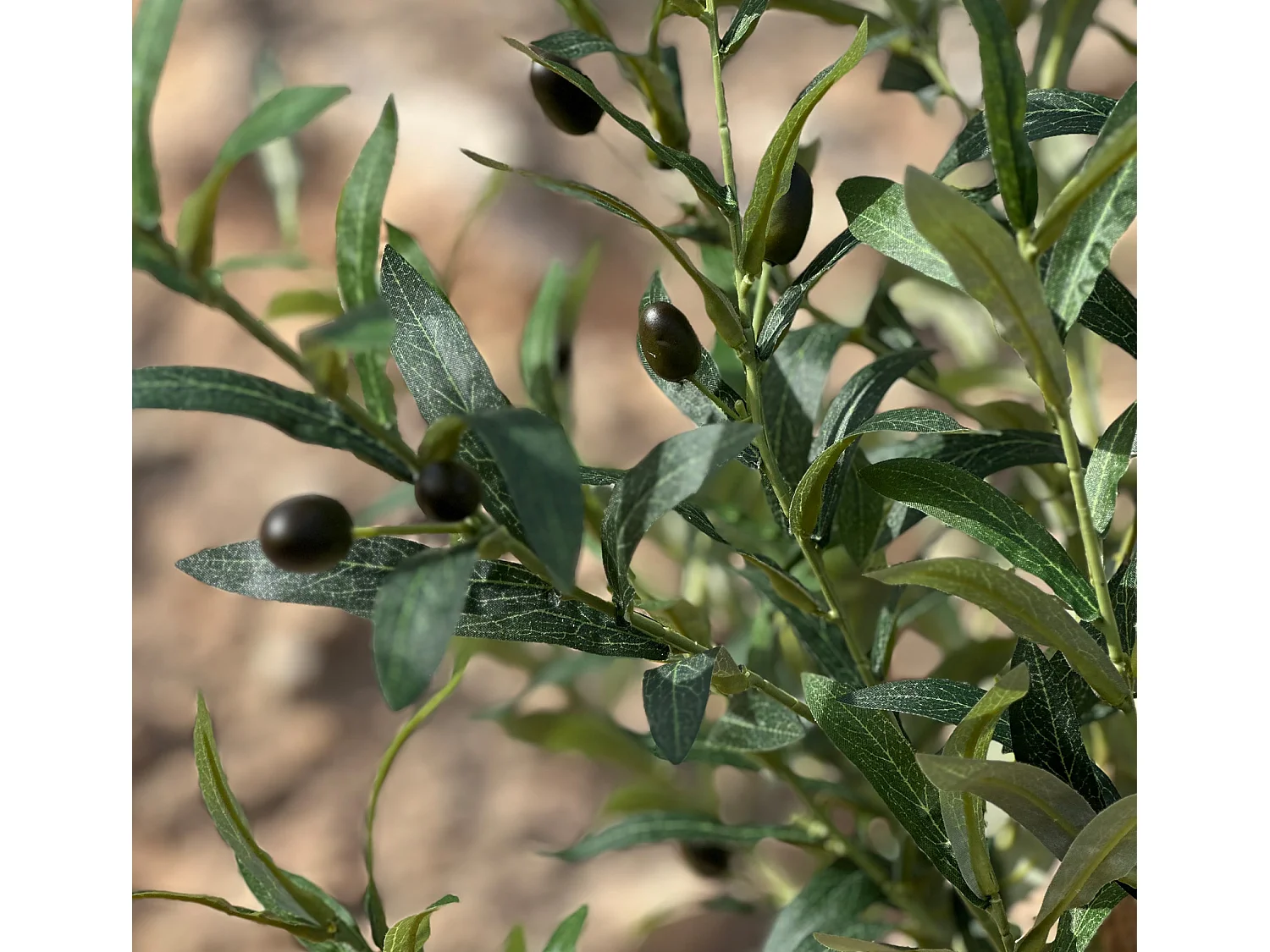 Planta artificial para Salón comedor en Verde 60x60x145cm Olivo