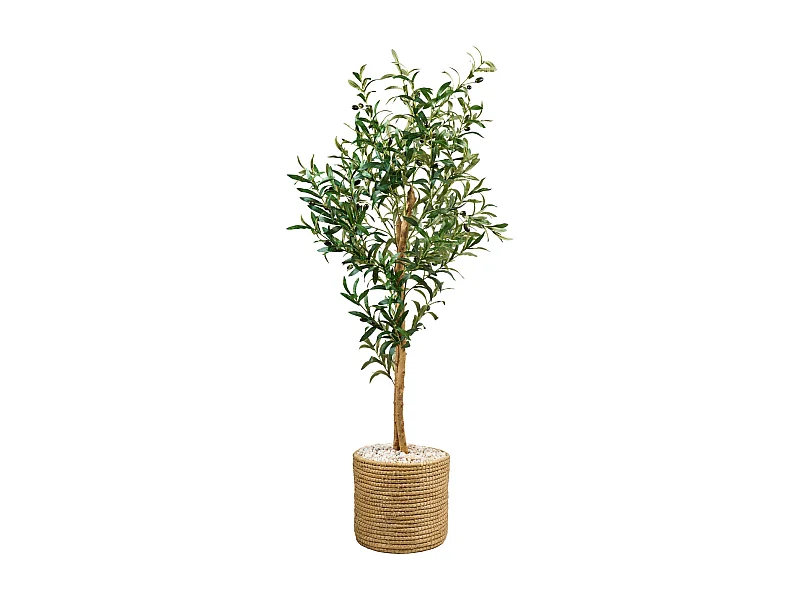 Plante artificielle pour Salon Salle à manger en Vert 60x60x145cm Olivo