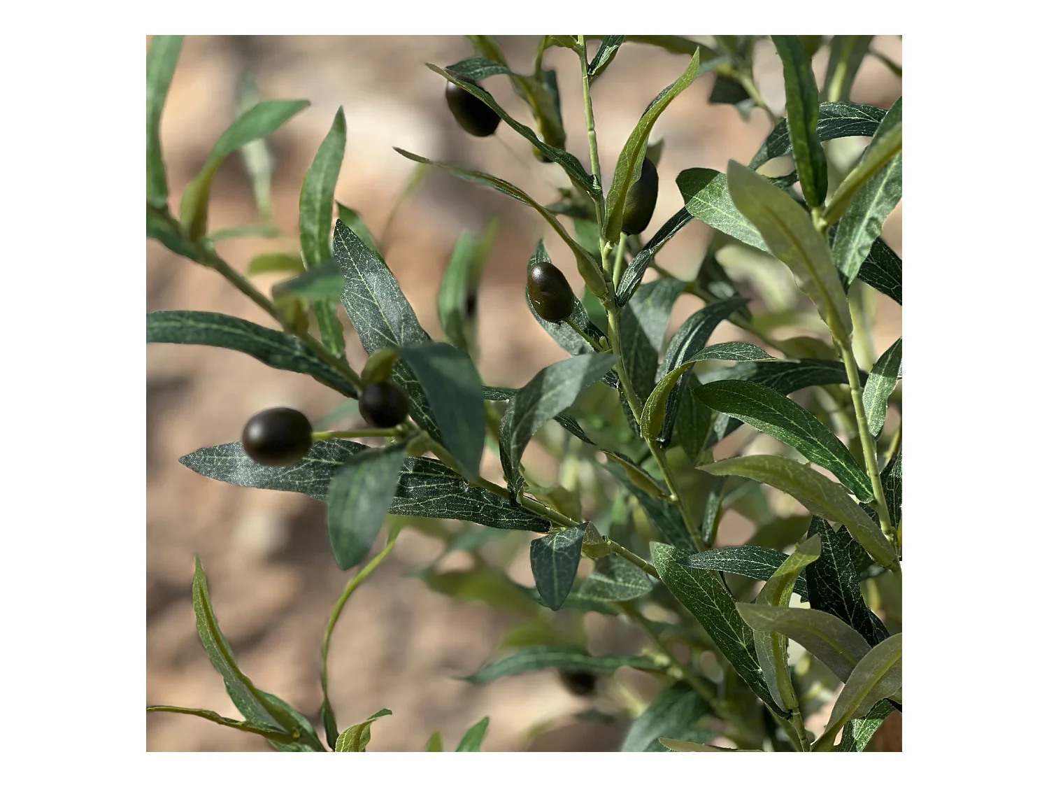 Planta artificial para Salón comedor en Verde 60x60x100cm Olivo