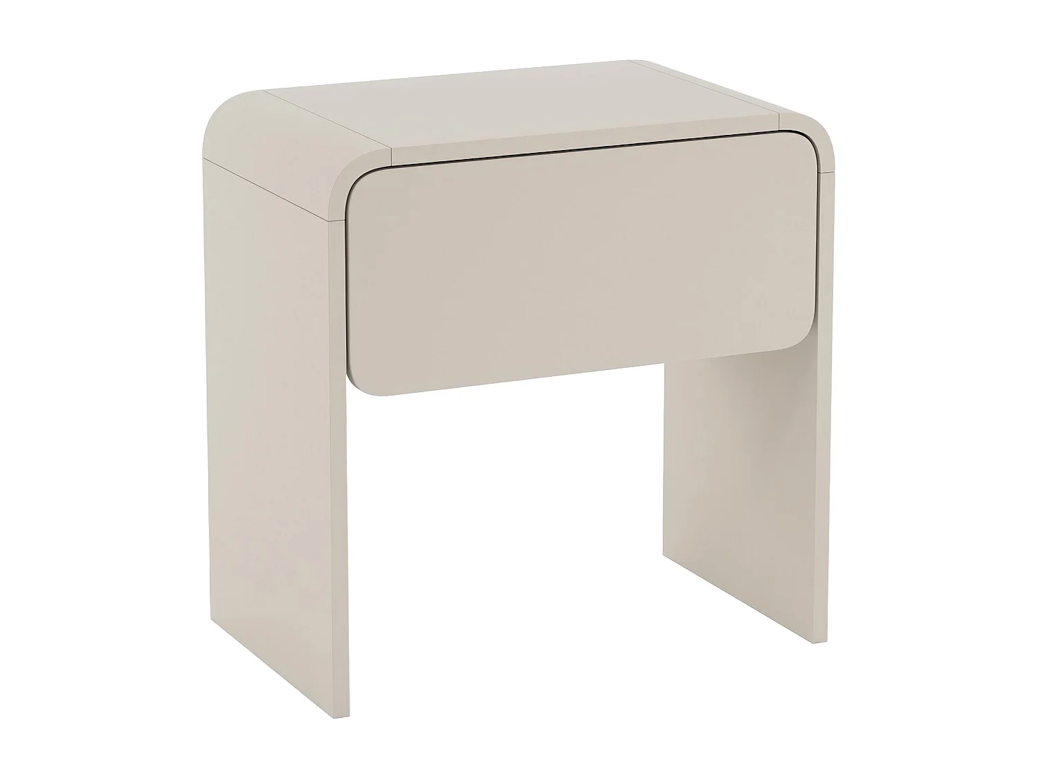 Table de chevet avec tiroir - gris cachemire 50 cm - LUMMO