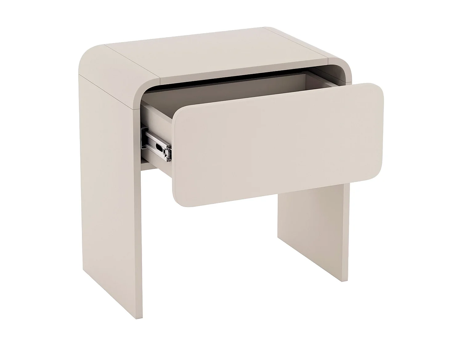 Table de chevet avec tiroir - gris cachemire 50 cm - LUMMO