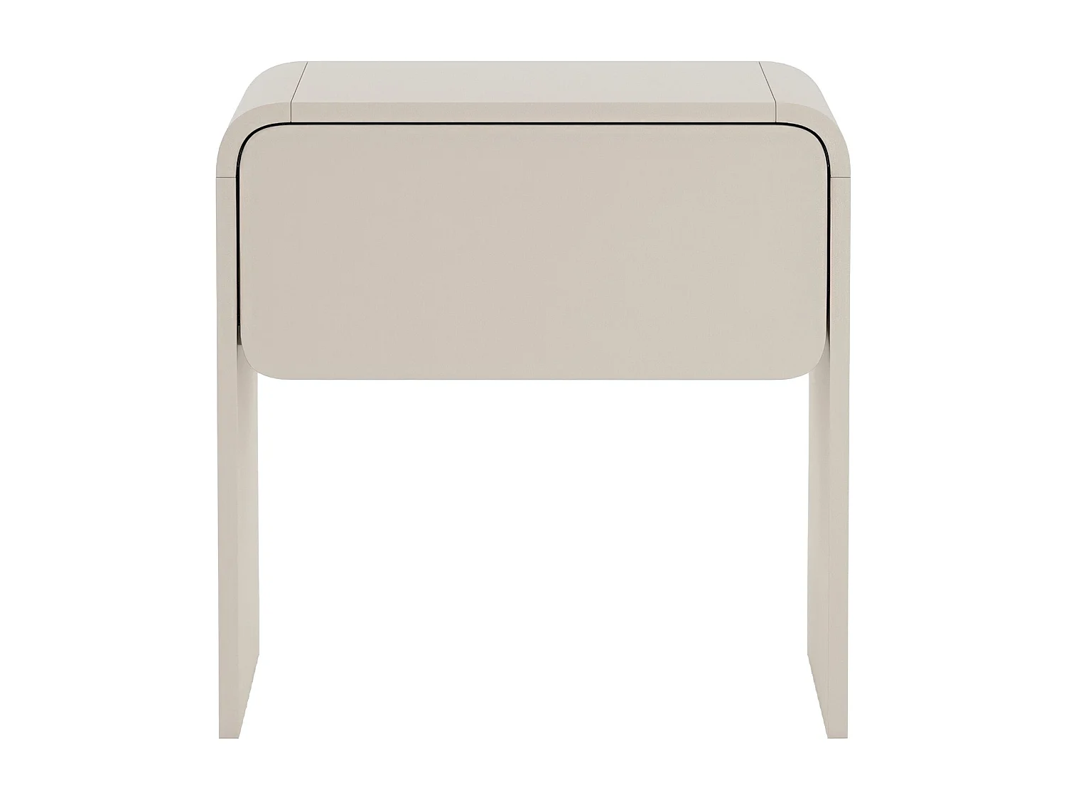 Table de chevet avec tiroir - gris cachemire 50 cm - LUMMO