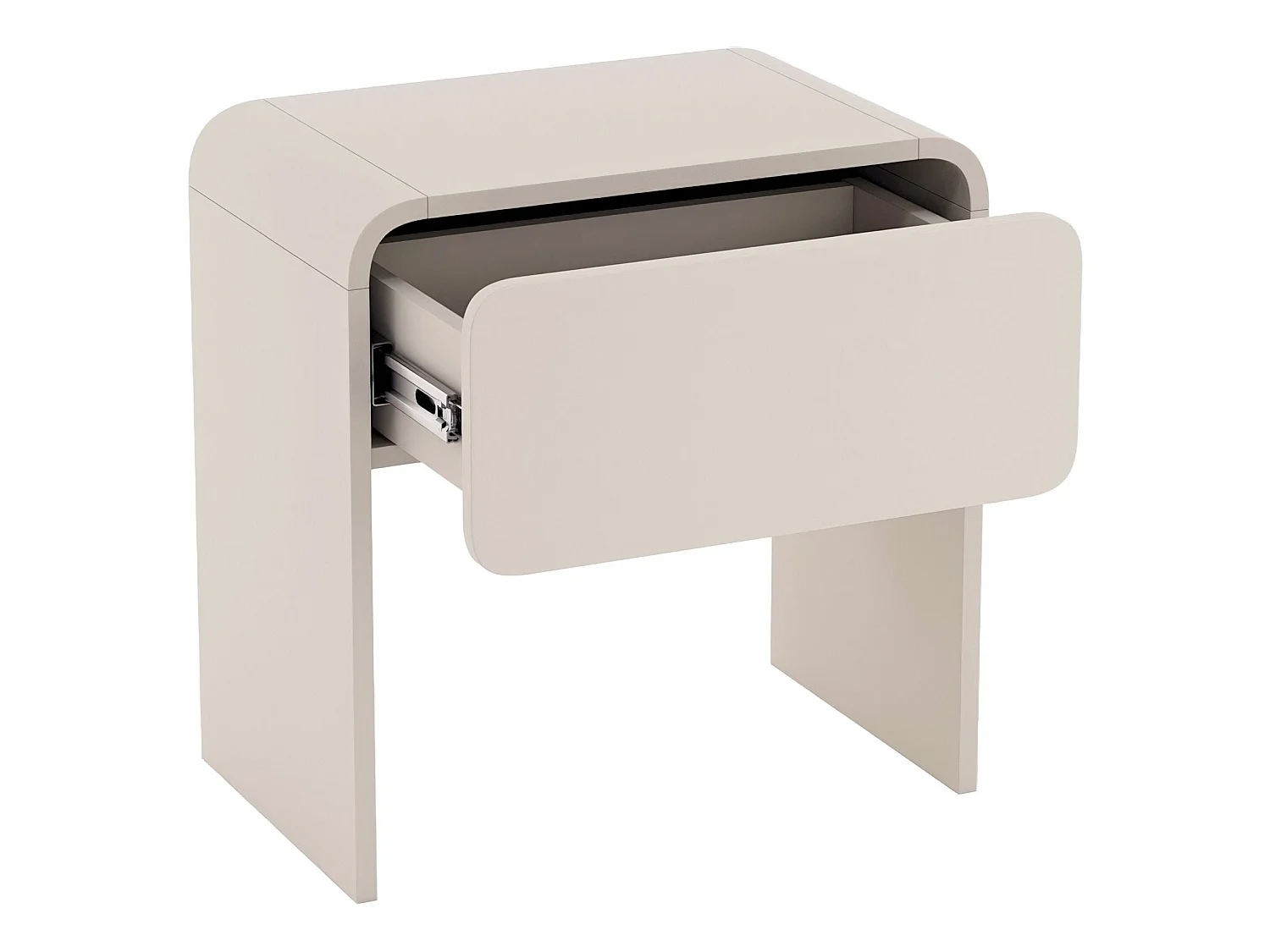 Table de chevet avec tiroir - gris cachemire 50 cm - LUMMO