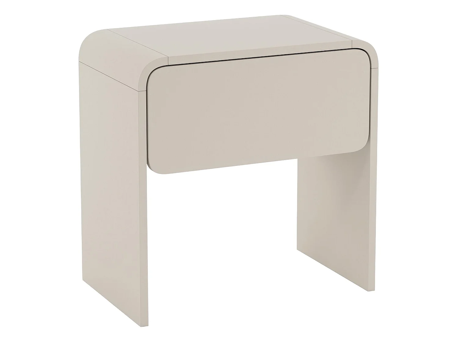 Table de chevet avec tiroir - gris cachemire 50 cm - LUMMO