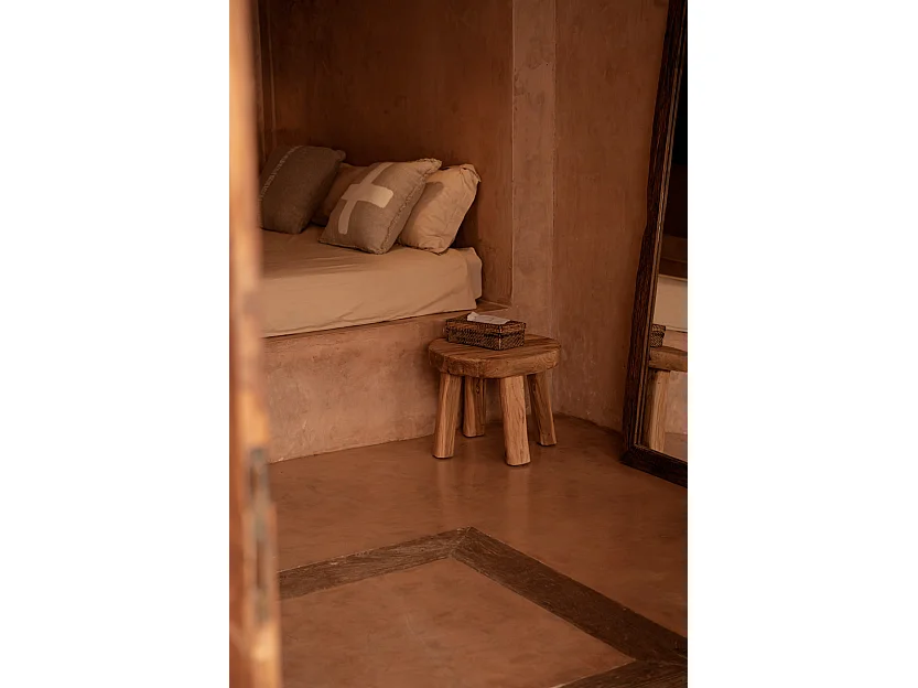La Funda de Cojín Ivory Cross - Blanco Natural - 50x50