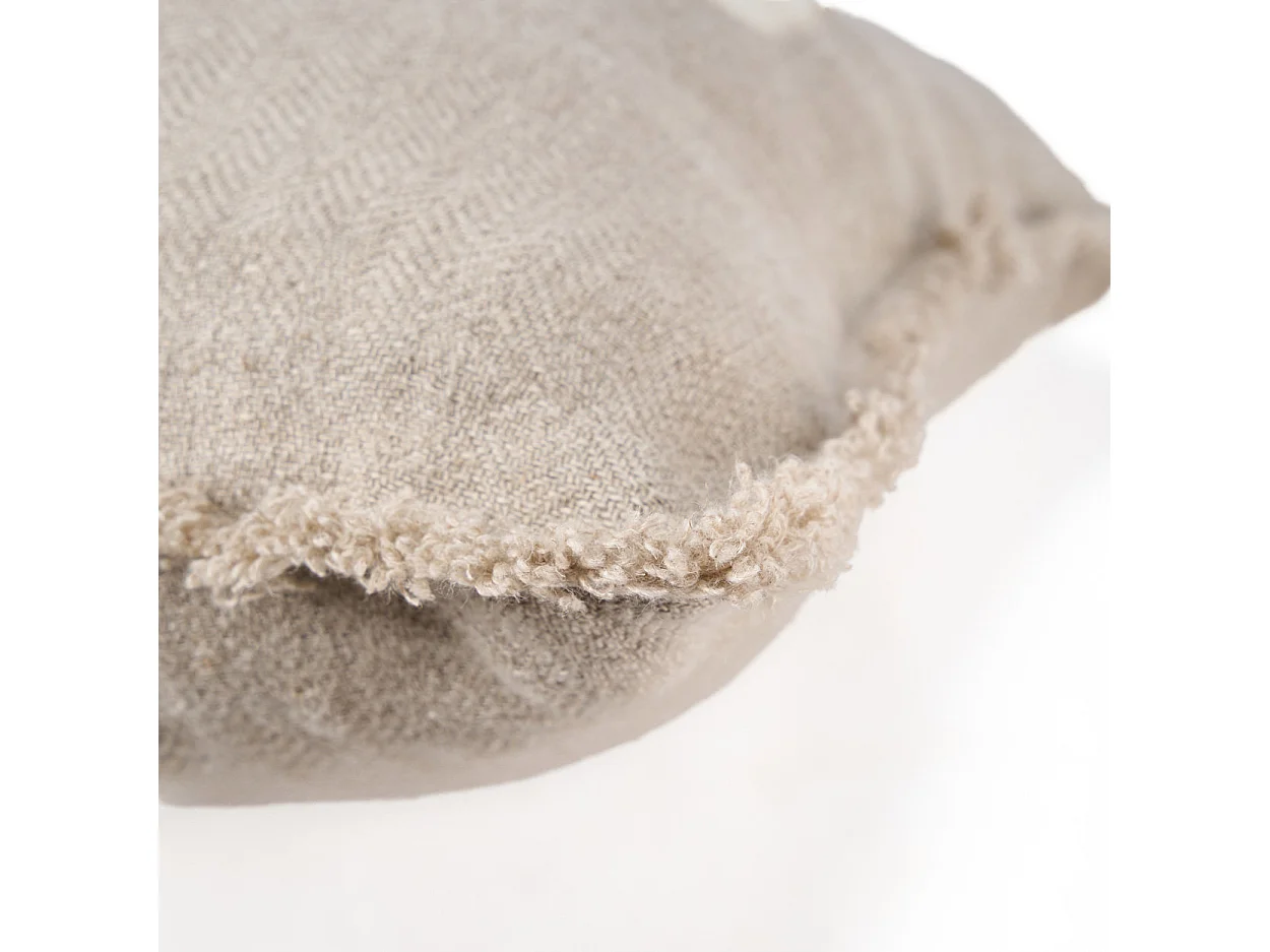 La Funda de Cojín Ivory Cross - Blanco Natural - 50x50