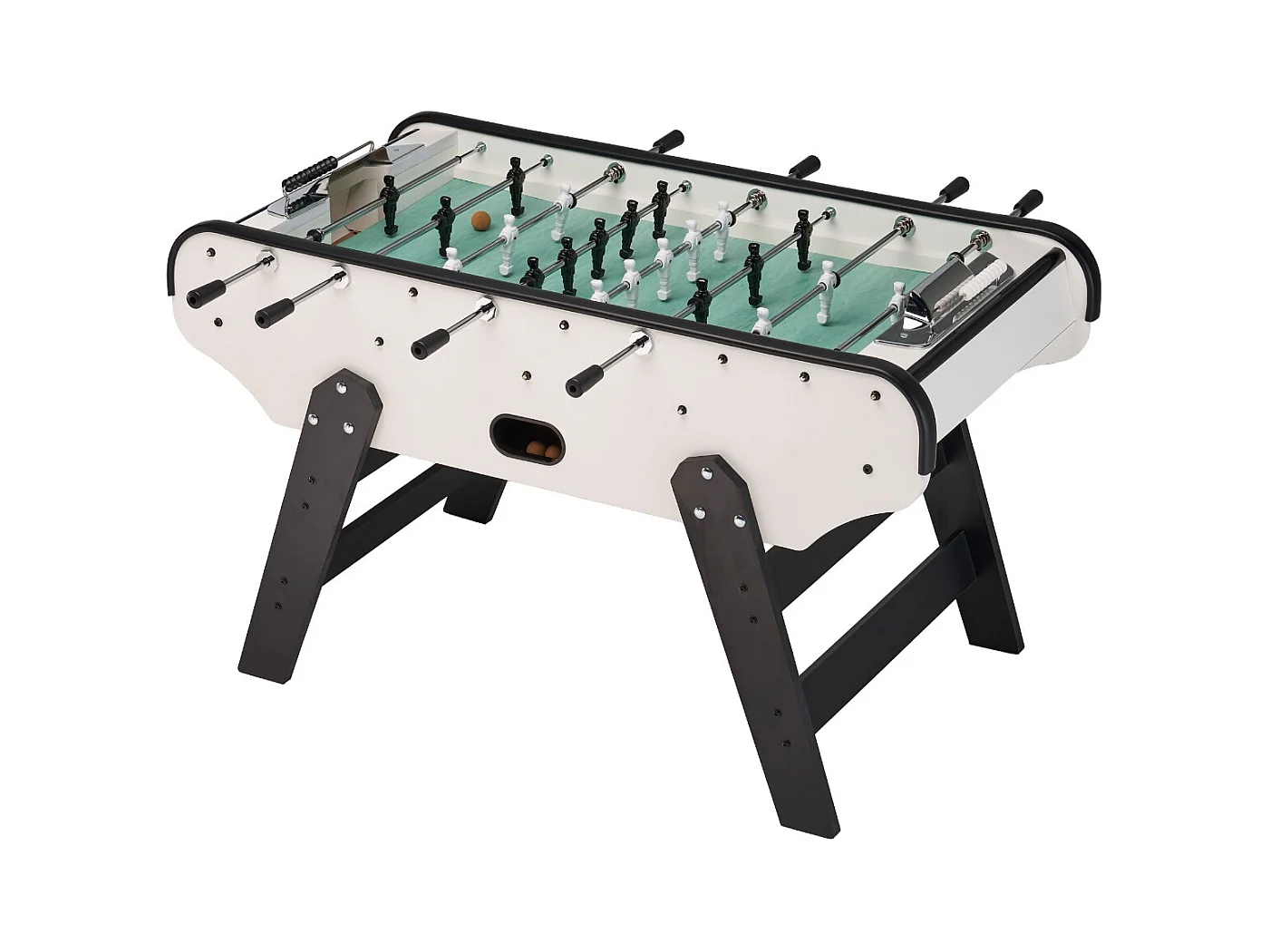 Baby foot en bois pour adulte - Noir et blanc - Gerflex