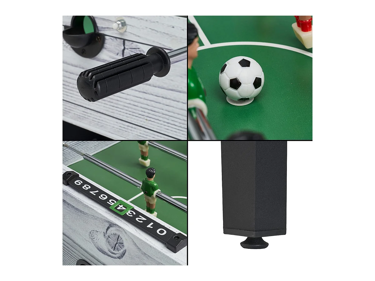 Table de baby-foot d'intérieur enfant - 22 joueurs - 3 balles incluses - 2 à 4 joueurs