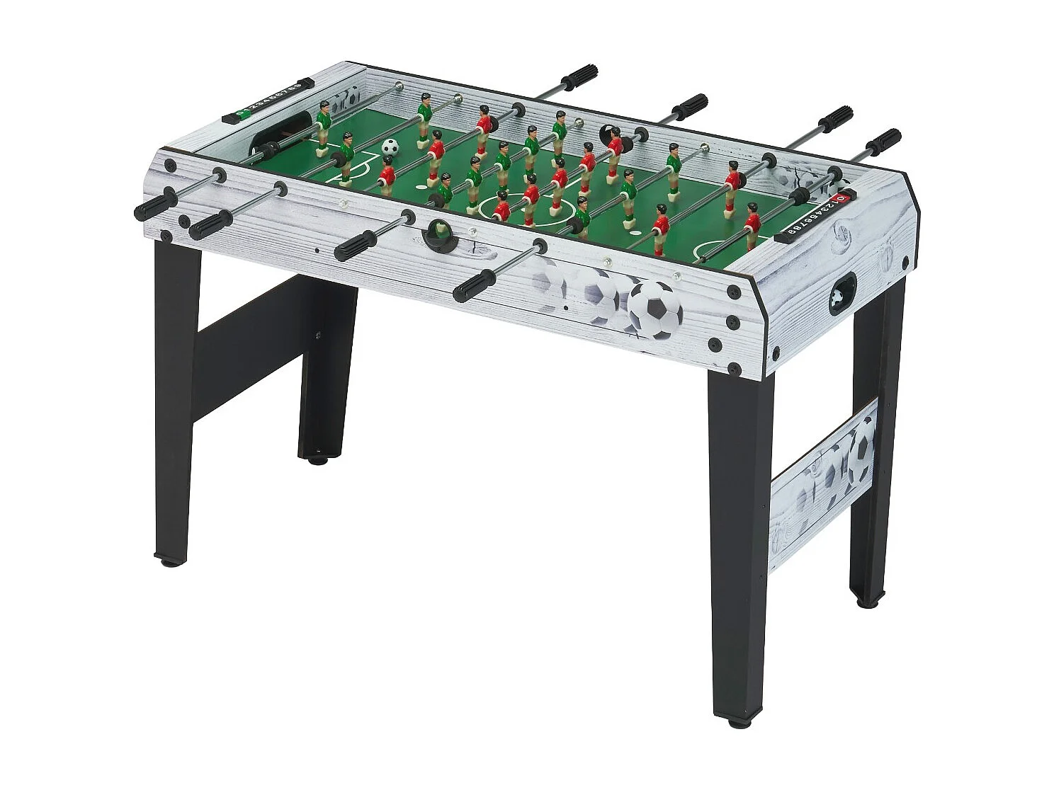 Table de baby-foot d'intérieur enfant - 22 joueurs - 3 balles incluses - 2 à 4 joueurs