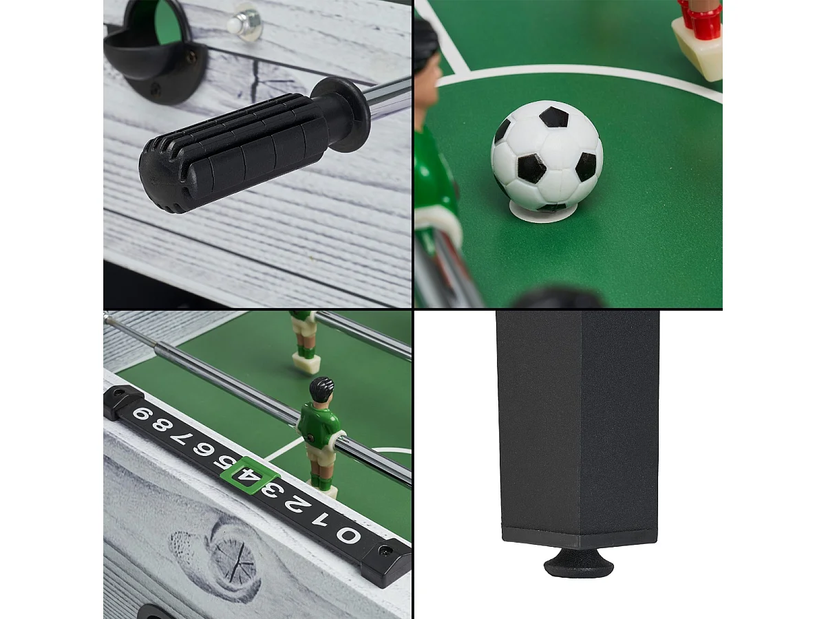 Table de baby-foot d'intérieur enfant - 22 joueurs - 3 balles incluses - 2 à 4 joueurs