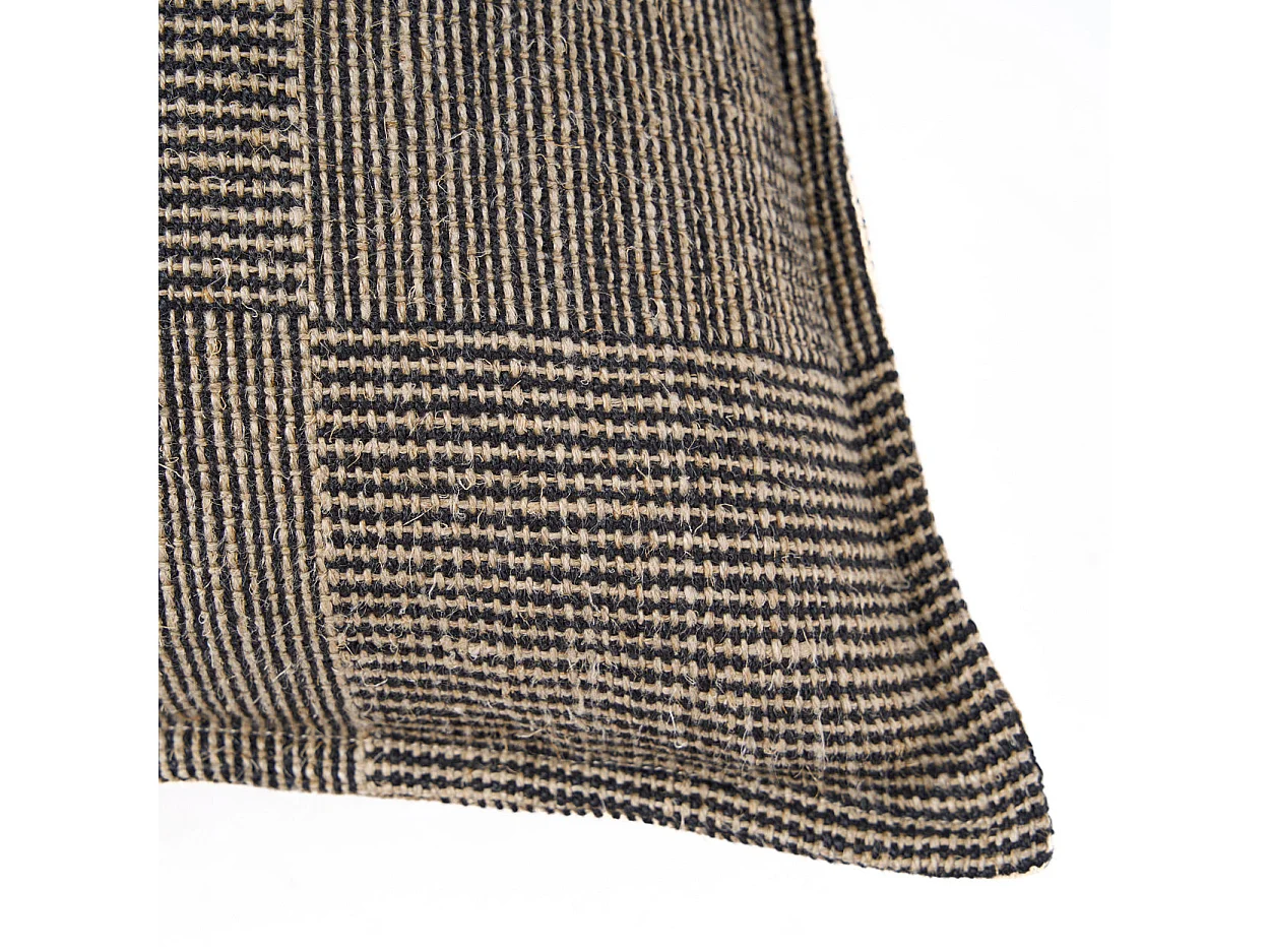 La Housse de Coussin Bloc Party - Noir Naturel - 50x50