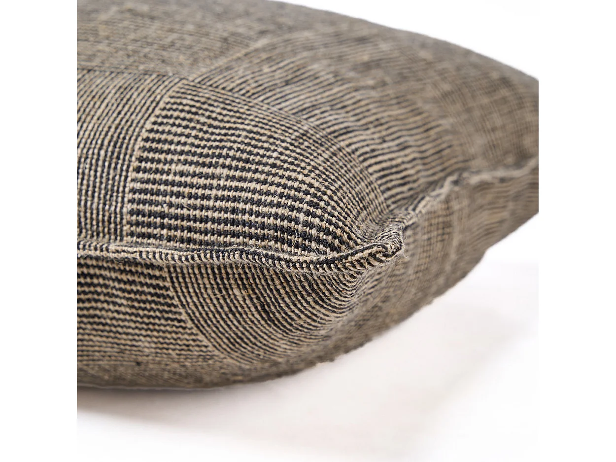 La Housse de Coussin Bloc Party - Noir Naturel - 50x50