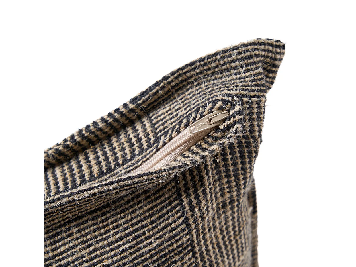 La Housse de Coussin Bloc Party - Noir Naturel - 50x50