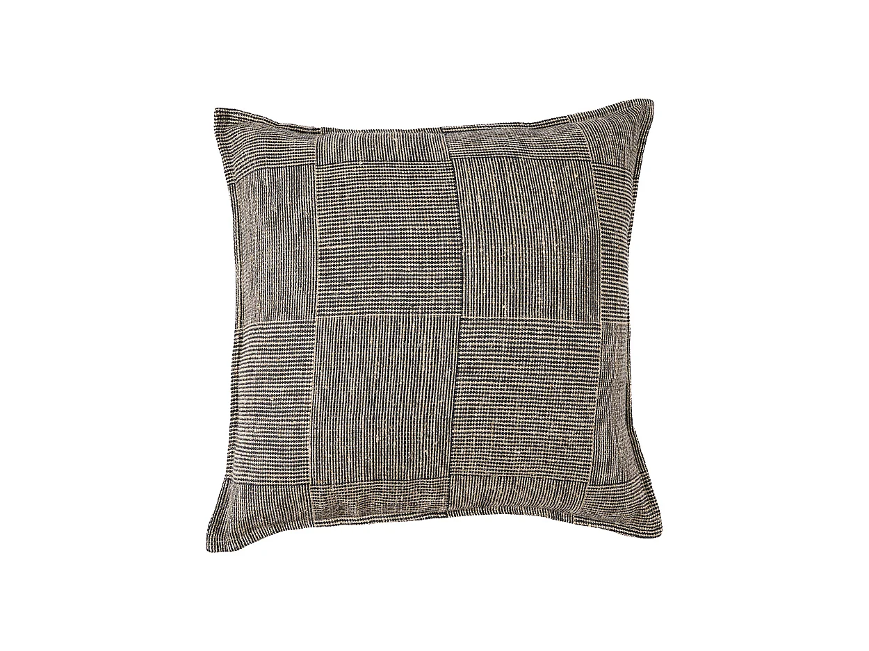 La Fodera per Cuscini Bloc Party - Nero Naturale - 50x50