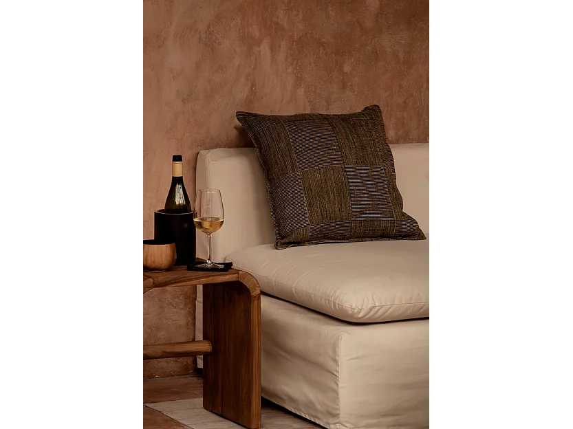 La Fodera per Cuscini Bloc Party - Nero Naturale - 50x50