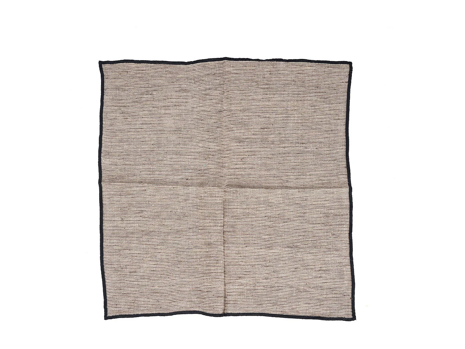 Het Code Linnen Servet - Natural Black - 45x45