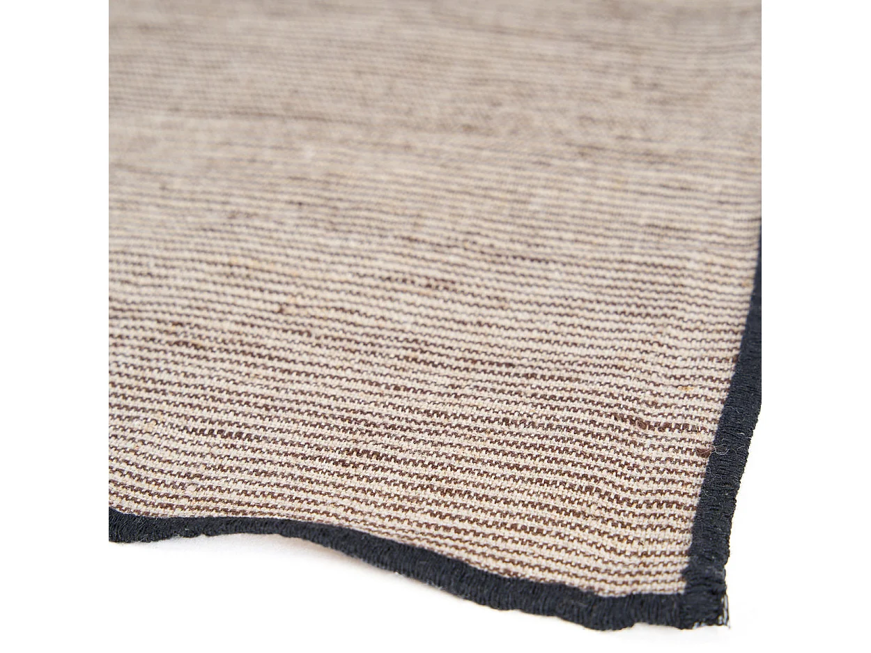Het Code Linnen Servet - Natural Black - 45x45