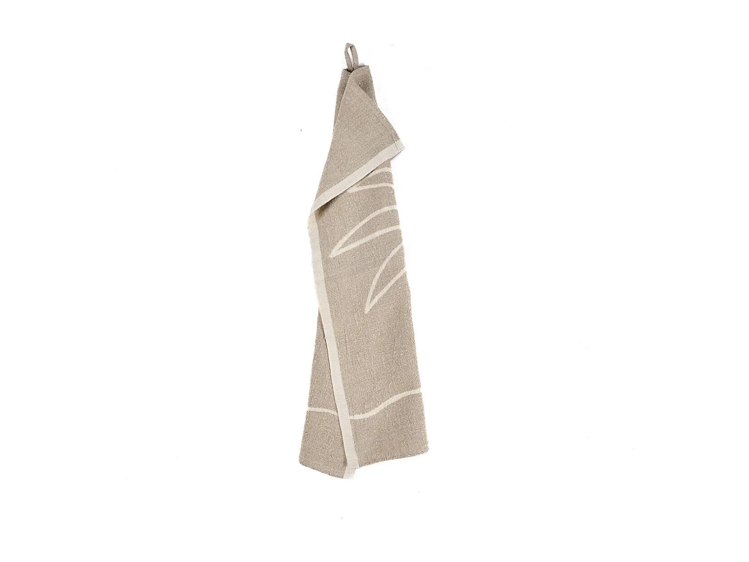 Le Torchons Linen Palm Tree - Blanc Naturel - 50x70