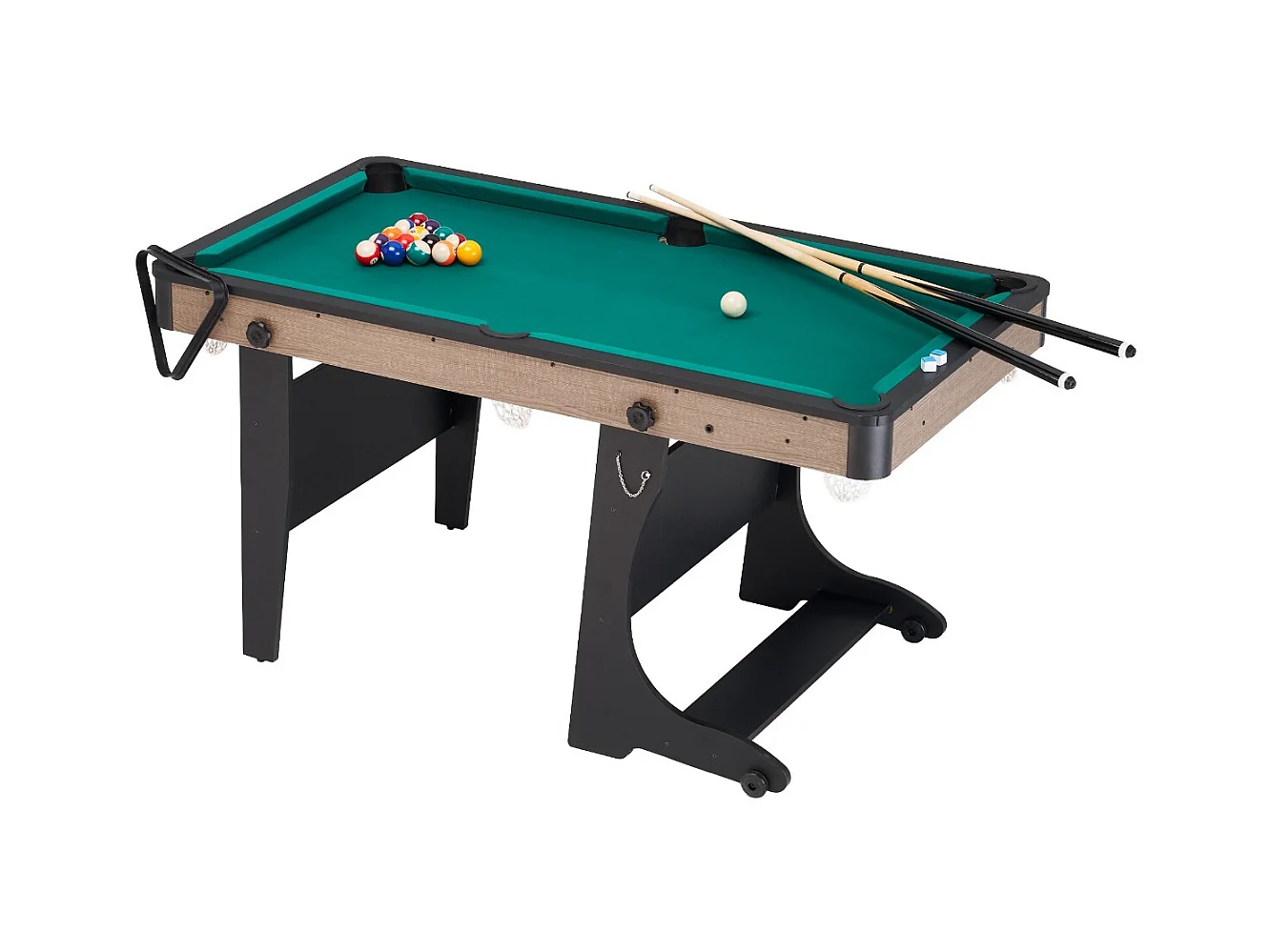 Table de billard pliable pour adulte avec accessoires inclus