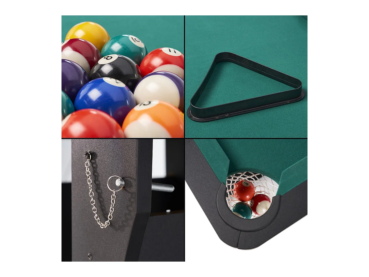 Table de billard pliable pour adulte avec accessoires inclus