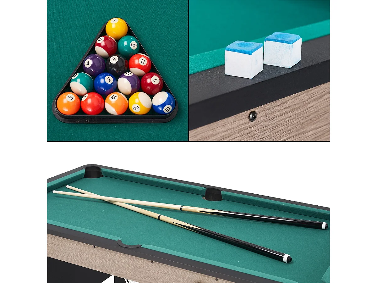 Billard Américain Pliable, Vert Anglais |151.8 x 83.2 x 78.6 cm | 2 Joueurs