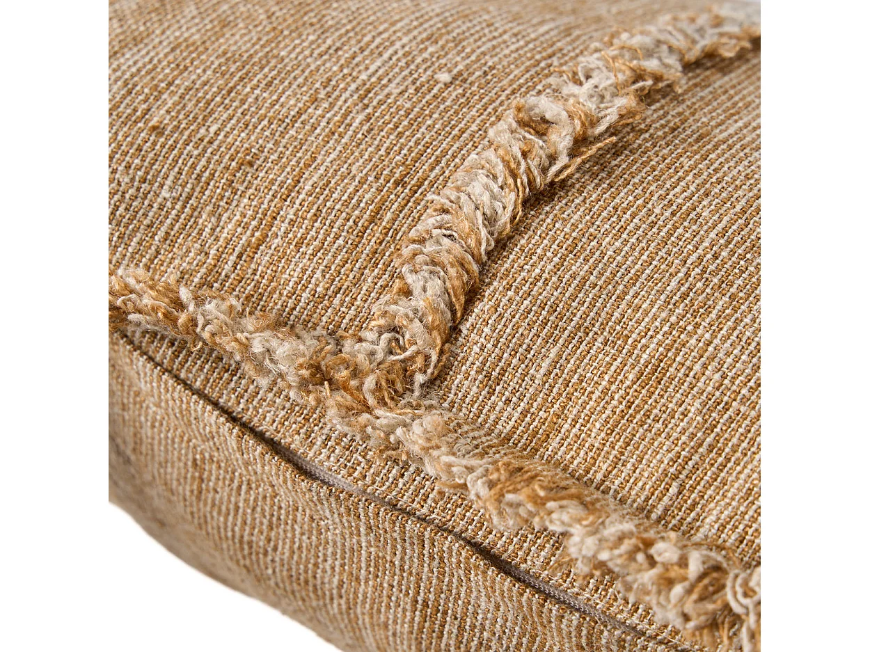 La Sahara Fringe Funda de Cojín - Marrón Natural - 50x50