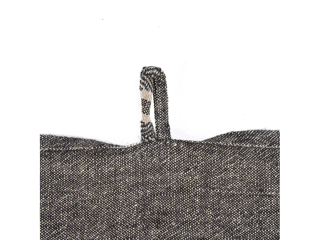 De Linen Dash Keukendoek - Natural Black - 50x70